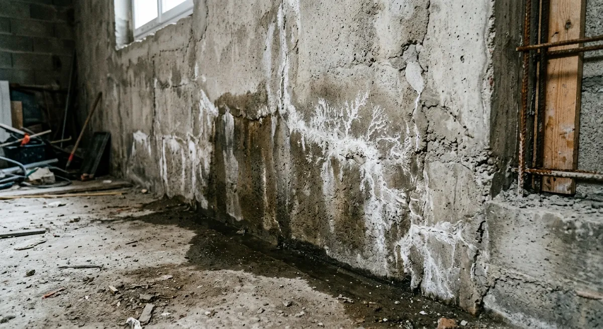 Défaut d'étanchéité en sous-sol